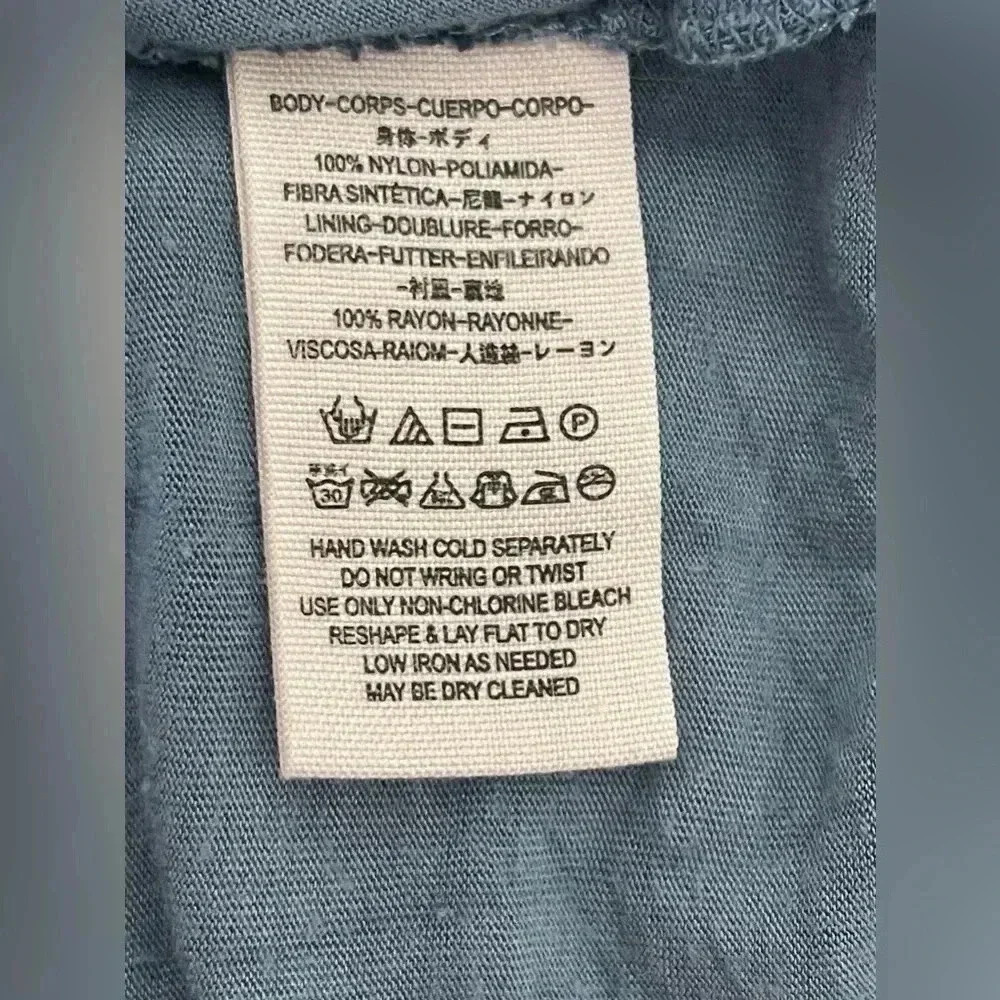 Free People Blue Lace Open Back Mini Dress - Picture 5 of 8